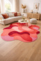 Sdt Red Wavy Woven Base Decorative Carpet Sdt671 - 2