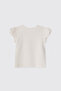 Girl's Short Sleeve White T-Shirt - 2