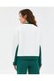 W lw fleece loose fit sweatshirt women's white sweatshirt s2610028-3855 - 3