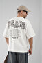 Tren Biz Peace Detailed Double Face Oversize T-Shirt