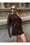 Women's Belted Shorts Skirt