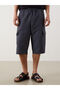 Anthracite Below the Knee Length Men's Swim Shorts - 2