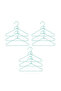 9-Piece Mint Color Fabric Covered Metal Baby Clothes Hanger, Clothes Hanger 19.5X30X0.3 - 6