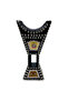 Wooden Mabkhara (Madkhan) – Black Polish with UAE Flag & Logo – 12 Inch Incense Burner - 2