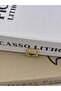 Gold Color Zircon Stone Tfny Lock Detail Adjustable Brass Ring T2 - 2
