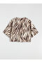 Brown Leopard Patterned Oversized Women's Kimono - 6