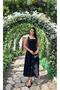 Square Neck Crepe Dress with Back Tie Detail - 2