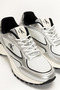 Hike Runner Lace up Mesh Mix Met Women's Sneaker Gray - 5