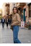 Women's Black-Khaki-Beige-Vision and Brown Crop Trench Coat - Short Cut Street Style - 4