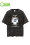 Retro Sweet Cute Cat Printed Unisex Washable Vintage Oversize T-Shirt