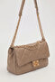 Levidor Chain Detail Large Eye Leather Bag 930864 Mink
