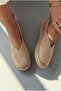 Orveth Beige Genuine Suede Women's Espadrille - 6