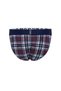 Men's Plaid Patterned Side Open Wide Elastic Slip Briefs - 2