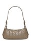 Women's Beige Handbag with Brand Logo, Suitable for Daily Use