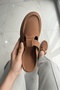 Dudo Tan Suede Buckle (2 cm Heeled) Round Toe Laser Detailed Slippers - 4