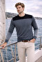 Men's Color-Blocked Thin Knitwear Sweater-Regular Crew Neck Casual Stylish Combination - 6