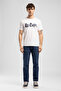 Harry Men's Straight Regular Cut Regular Waist Straight Leg Jean Trousers Blue