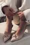 Lorvani Stiletto Nude Matte Leather with Bow Detail - 4