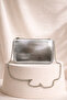 Trok Detailed Chain Strap Edge Women's Hand and Shoulder Bag Silver - 2