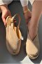Orveth Beige Genuine Suede Women's Espadrille - 7