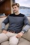 Men's Color-Blocked Thin Knitwear Sweater-Regular Crew Neck Casual Stylish Combination - 5