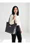 Totebag and Makeup Bag, Linen Beach Bag Set of 2, Women's Shoulder Bag - 3