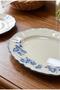 Vintage Garden Oval Plate-21X14 cm Tkebt Blue - 2