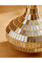 Gold Mosaic Glass Vase S 25H x 20D Cm - 3