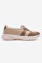 Women's Linen Sports Shoes Beige Vison Suede - 2