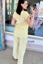 Waist-Tied Cotton Suit 6Y106 - 2