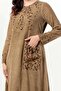 Long Sleeve Sultan Single Pocket Summer Long Poplin Dress Earth Tprk - 3
