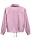4888 women's satin lace-up placket shirt - plum - 3