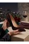 Genuine Leather Evening Dress Women's Shoes - 4