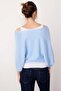 Baby Blue Wide Collar Double Layer Knitwear Sweater Mg2780 - 3