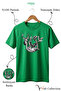 Nature Themed 100% Cotton Unisex Regular Fit T-Shirt with Wolf and Dog Figures