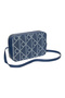 Women's Emblem Detail All-Over Printed Denim Camera Crossbody Bag Blue LV04F3430G-YBN - 2