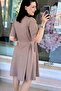 Buckled Modal Dress 6Y036 - 2