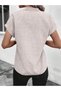 Women's Short Sleeve Judge Collar Sofia Blouse - 4