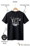 Nature Themed 100% Cotton Unisex Regular Fit T-Shirt with Wolf and Dog Figures