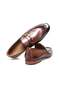 Brown Laceless Genuine Leather Men's Shoes - 2