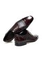 Brown Lace-Up Genuine Leather Men's Shoes - 2