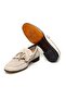 Beige Color Laceless Genuine Leather Leather Sole Men's Shoes - 3