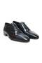Black Color Lace-Up Genuine Leather Men's Shoes