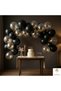 Black Gold Confetti Balloon Set 20-Piece Transparent Balloon Birthday Engagement Party Decoration Luxury Decor - 2