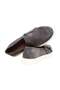 Gray Color Laceless Genuine Leather Suede Men's Shoes - 2