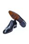 Black Color Lace-Up Genuine Leather Men's Shoes - 3