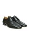 Black Color Lace-Up Genuine Leather Leather Sole Men's Shoes