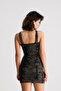 Viscose Elastane Ring Detailed Halter Neck Mini Dress |   Elb36662 Haki Bati̇k - 4