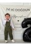 Green Khaki Gardener Model Long Shirt Baby Boy Children's Set - 4