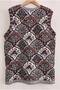 Women's New Tulip Model Pocketed Front Buttoned Knitwear Mother Long Tunic Vest - 4